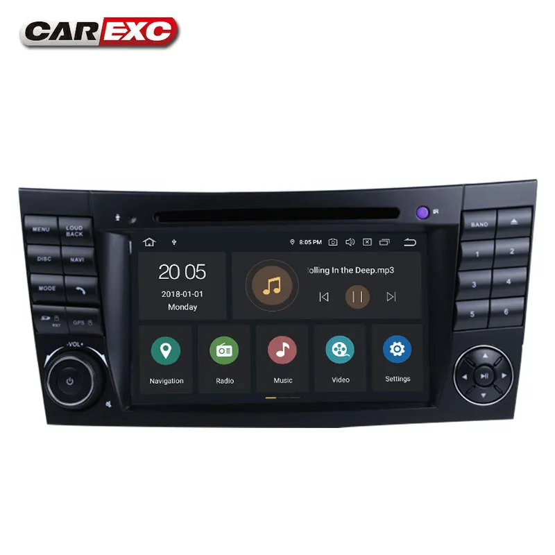 Cheap Android 9.0 Octa Cores Car DVD For Mercedes Benz E-Class/W211 E200 E220 E240 E350 E280 E300 With 3G/4G WIFI Radio GPS Carplay 3