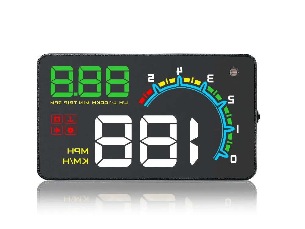 HUD D5000 дисплей автомобиля gps OBD OBD2 диагностический инструмент проектор Цифровой измеритель скорости автомобиля сигнализация безопасности