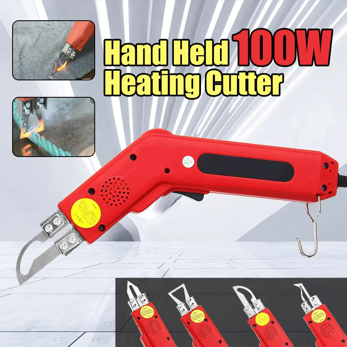 

High Quality 100W Hand Hold Heating Knife Cutter Hot Cutter Fabric Rope Electric Cutting Tools Hot Cutter