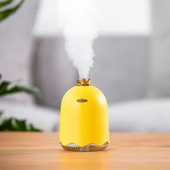 

GRTCO 250ml Cute Duck Crown Ultrasonic Usb Humidifier Air Aroma Diffuser Car Mist Maker Fogger Air Purifier with Fan Led Lamp