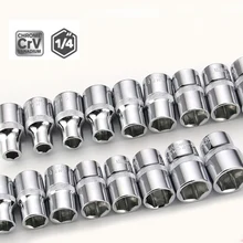 1/4 chave de soquete cabeça manga dupla extremidade ferramentas manuais ferramenta de reparo automático embalagem ferramenta remoção carrinho padrão 4-14mm chave de catraca uso