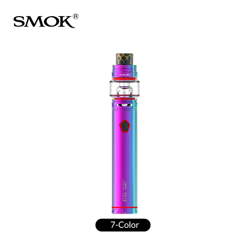 Многоцветный SMOK Stick Prince Детский комплект встроенный аккумулятор 2000 мАч+ V12 детский Принц Танк 4,5 мл+ V8 Детские катушки для электронной сигареты vape комплект - Цвет: Многоцветный