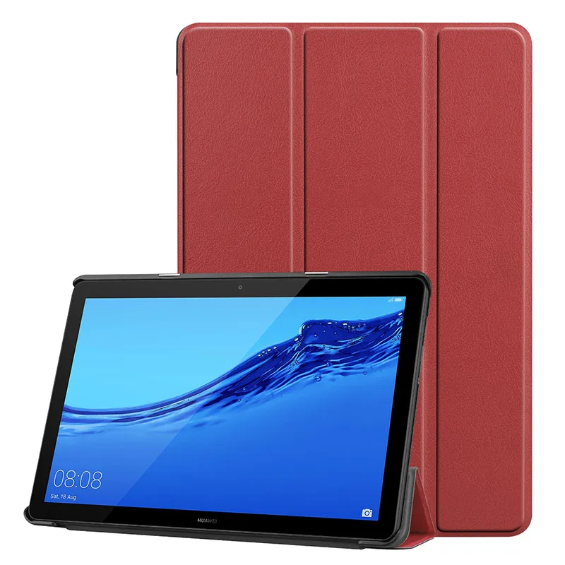 Ультратонкий чехол для huawei Mediapad T5 10 AGS2-W09/L09/L03/W19 10," чехол для huawei Mediapad T5 10 Tablet Case - Цвет: Brown