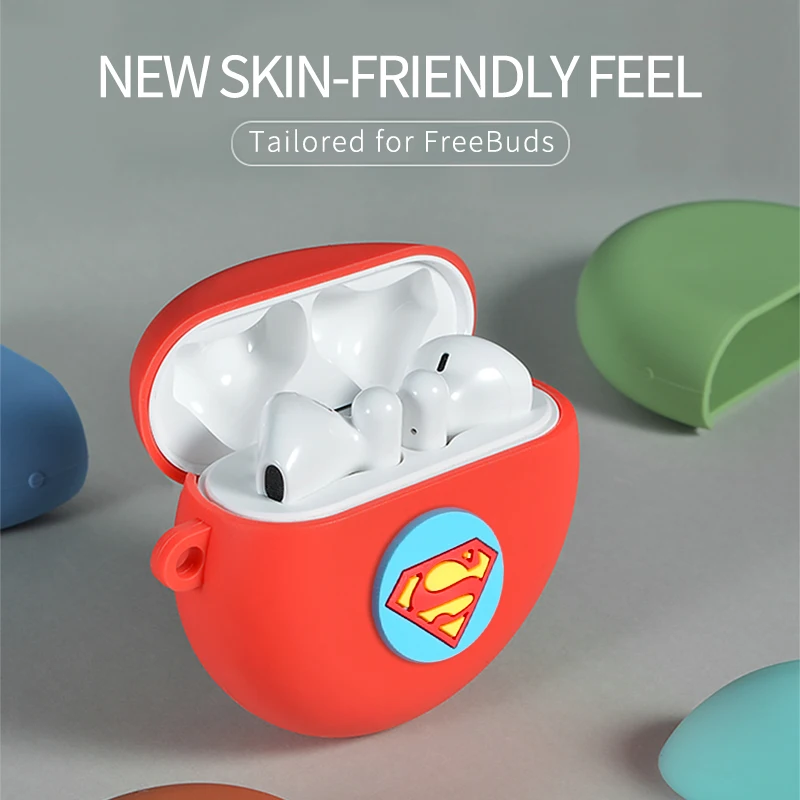Чехол для наушников s для huawei FreeBuds 3 Чехол Мстители стиль Мягкий силиконовый защитный чехол Противоскользящий защитный чехол