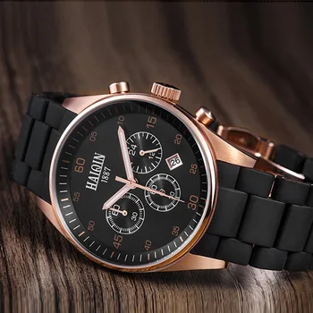 

HAIQIN men's watches 2020 novelty men fashion luxury brand waterproof gold sports business quartz man chronograph watch clock
