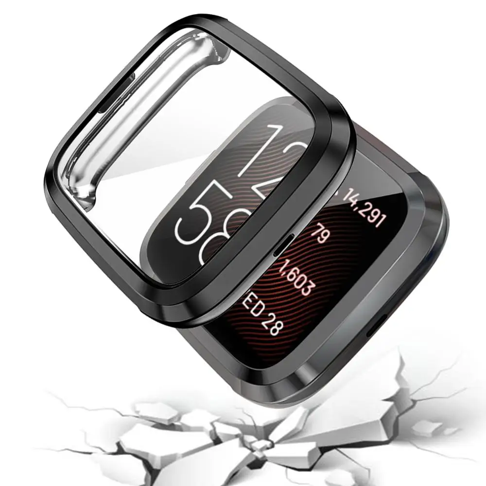 FIFATA Plating TPU Protective Shell & Screen Protector Case