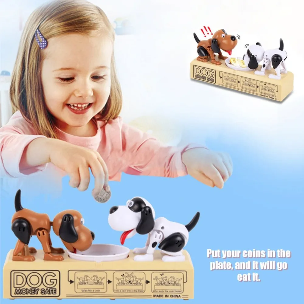 Skup Cartoon Robotic pies elektroniczne monety pieniądze skarbonka śmieszne automatyczny depozyt skarbonka dziecko dzieci prezent urodzinowy