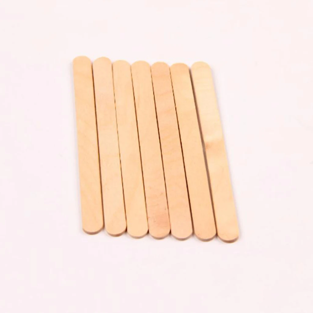 50 штук палочка для мороженого DIY деревянные игрушки ручной работы полоса