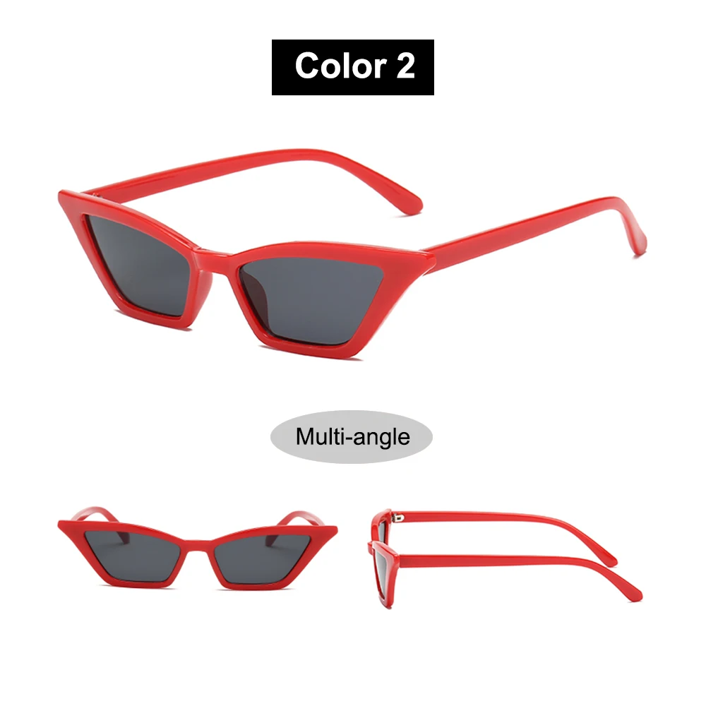 1PC Unisex Vintage Cat Eye Sunglasses Fashion Small Frame UV400 Shades Sun Glasses Party Travel Streetwear Eyewear Great Gift ladies sunglasses