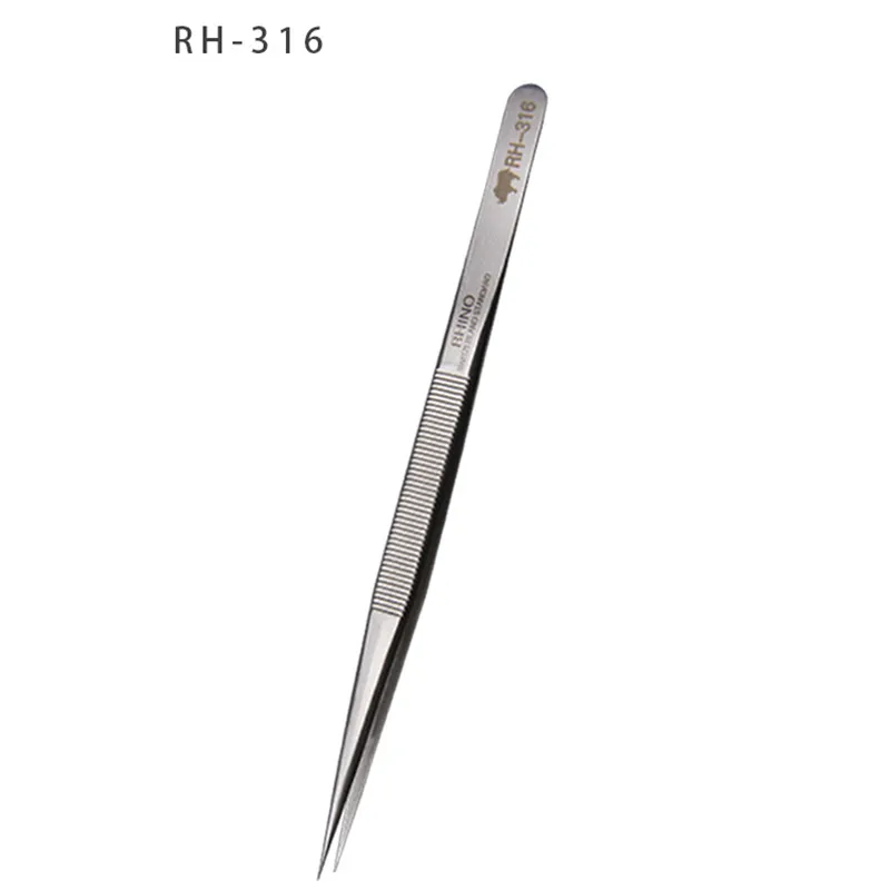 Japan RHINO RH Tweezers Anti-acid High-precision Super Hard Sharp For Repair Watch or Pick Bird Nest etc Small items electric hand planer