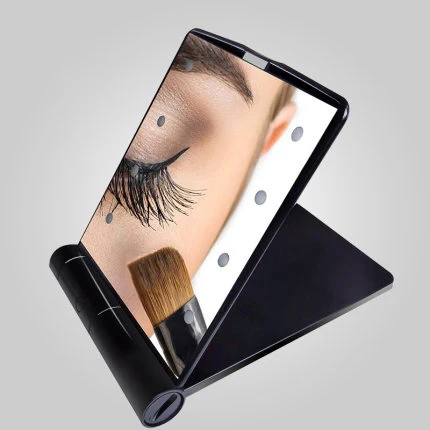 

LED Mini Makeup Mirror Portable Foldable Light Fill Mirror Female Makeup Double-sided Small Mirror Beauty Dressing Mirror