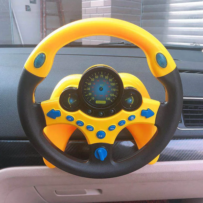 

Children's Toy Steering Wheel Simulation Wheel Copilots Simulated Steering Toys Wheel Early Education Sounding Toy Kid Toys Gift