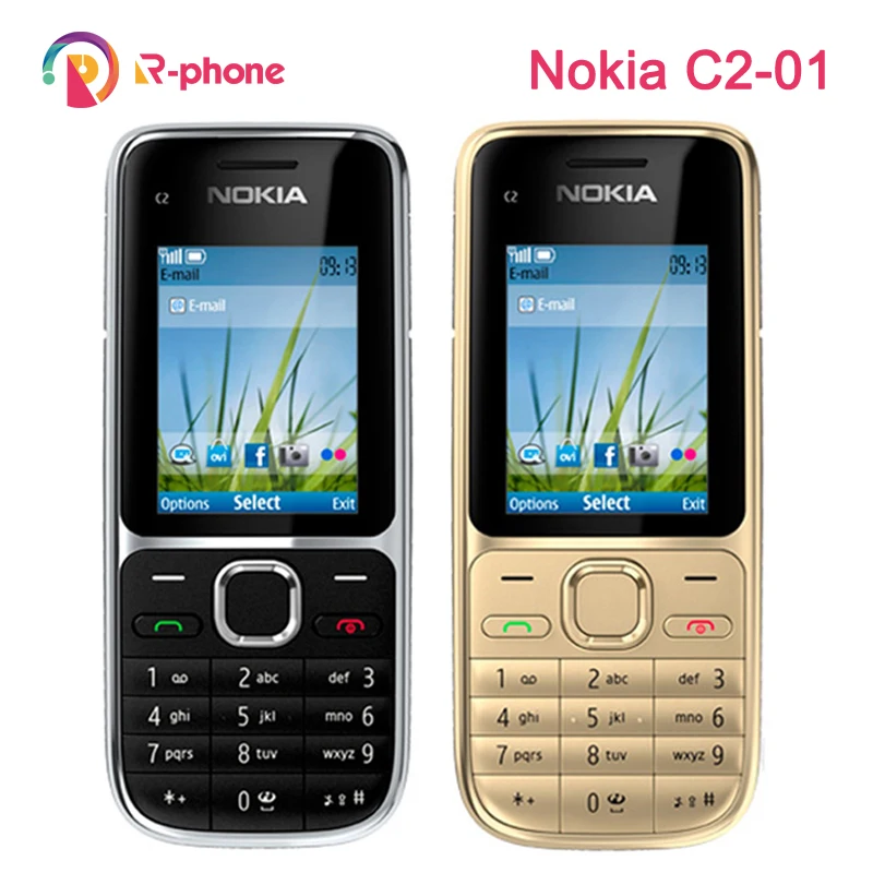 Оригинальный Nokia C2 01 разблокированный GSM мобильный телефон восстановленные