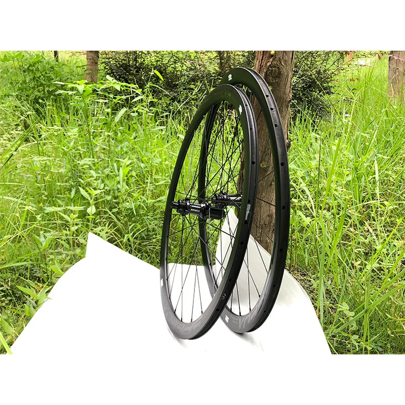 SPEEDX Carbon Road Disc Brake Wheelset 38C/50C UD Matte 700C Bike Racing Road Disc Rim Men's Entry Competition