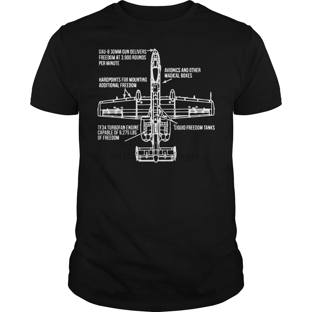 Мужская футболка с коротким рукавом A-10 Warthog классная женская |