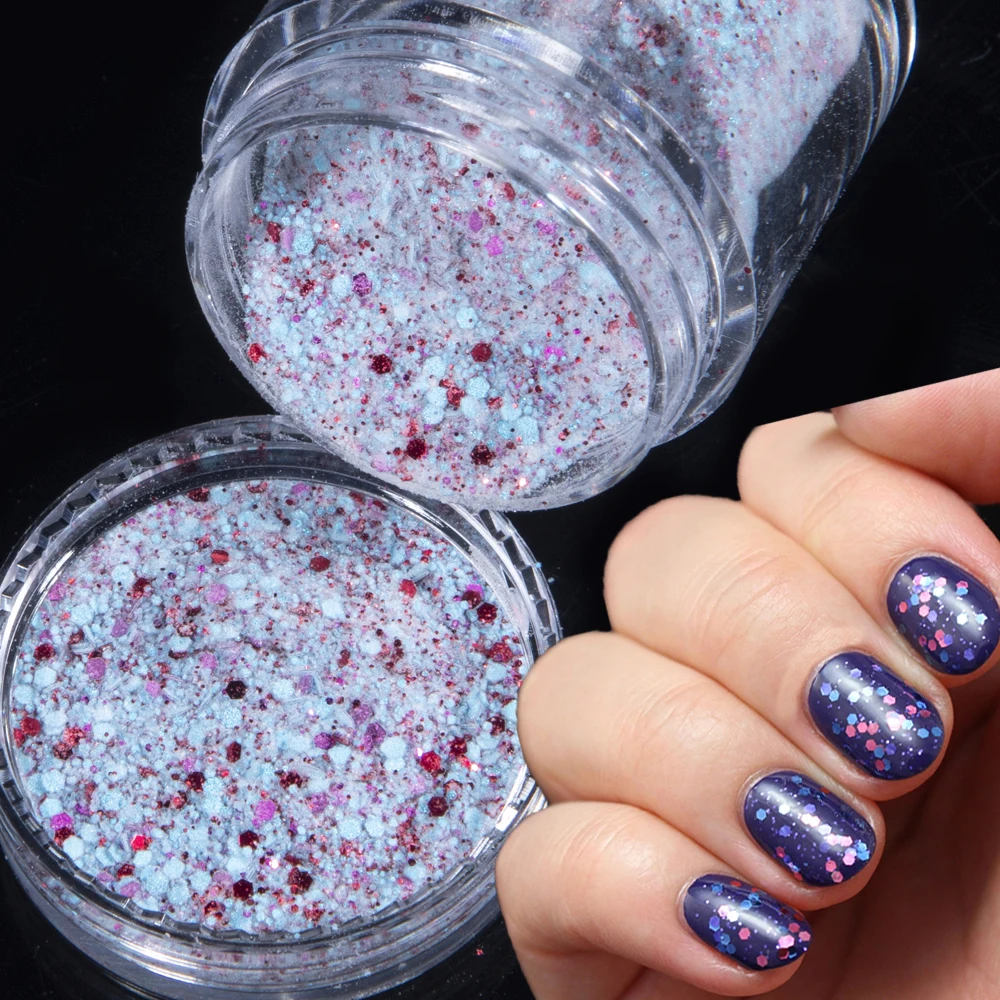 LOVCARRIE Acrylic Powder White Beige Clear Colors Nail Dipping Powder Polymer Pigment 10ML Manicure Acryl Glitter for Nails Art 4