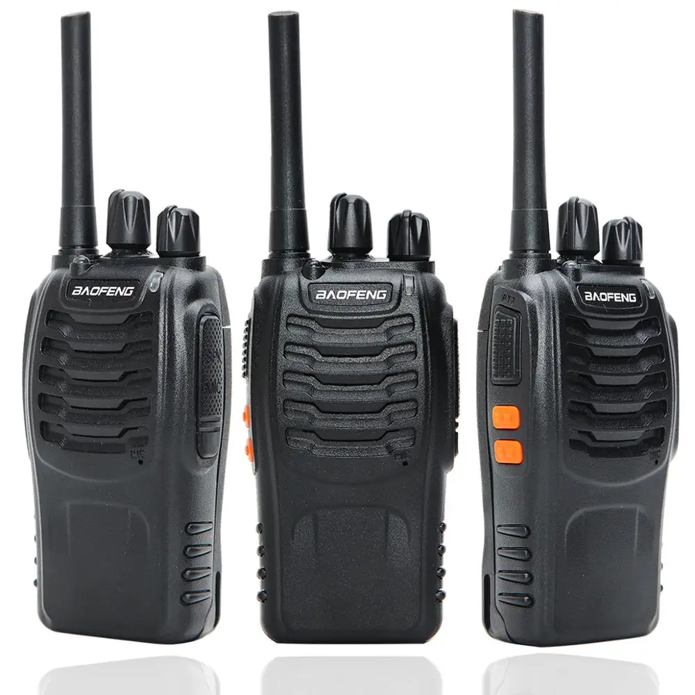 4PCS Baofeng BF-88E PMR 446 Walkie Talkie 0.5 W UHF 446 MHz 16 CH Handheld  Ham Two-way Radio with USB Charger for EU User