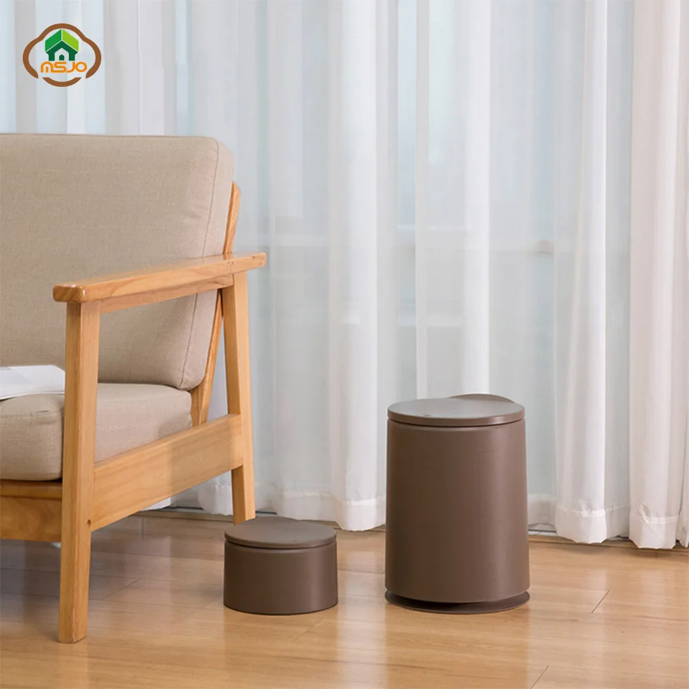 

MSJO Trash Can Desktop Mini Plastic Dustbin Waste Trash Bin Kitchen Bathroom Cleaning Tools For Recycling Household Garbage Bin