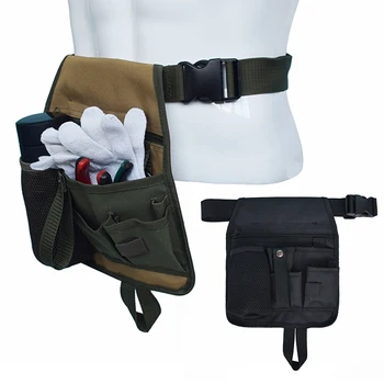 

Multifunctional Tool Bag Oxford Cloth Waist Bag Pouch For Gardening Tool With Pocket Adjustable Tool Bag For Electricians