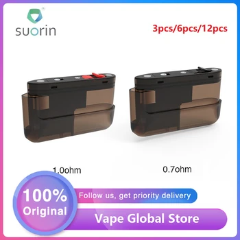 

Original 3pcs/12pcs Suorin Air Plus Pod Cartridge 3.5ml Capacity E-cig Pod with 0.7ohm/1.0ohm Coil for Suorin Air Plus Pod Kit