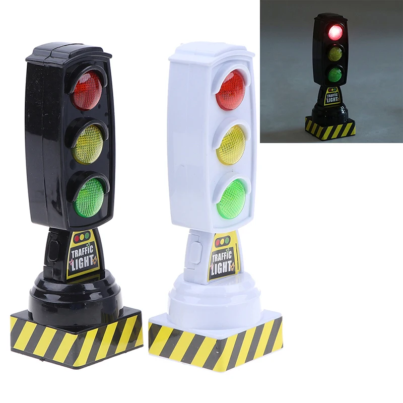 Creative Mini Traffic Light Color Lamp Signal Toys With Sound and Early Education toy for Children Kids NEW |