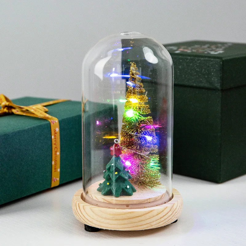 Светодиодная Рождественская елка, украшение на год, украшения для дома, рождественские подарки с подсветкой, декор для рождественского стола, вечерние украшения - Цвет: pattern 1