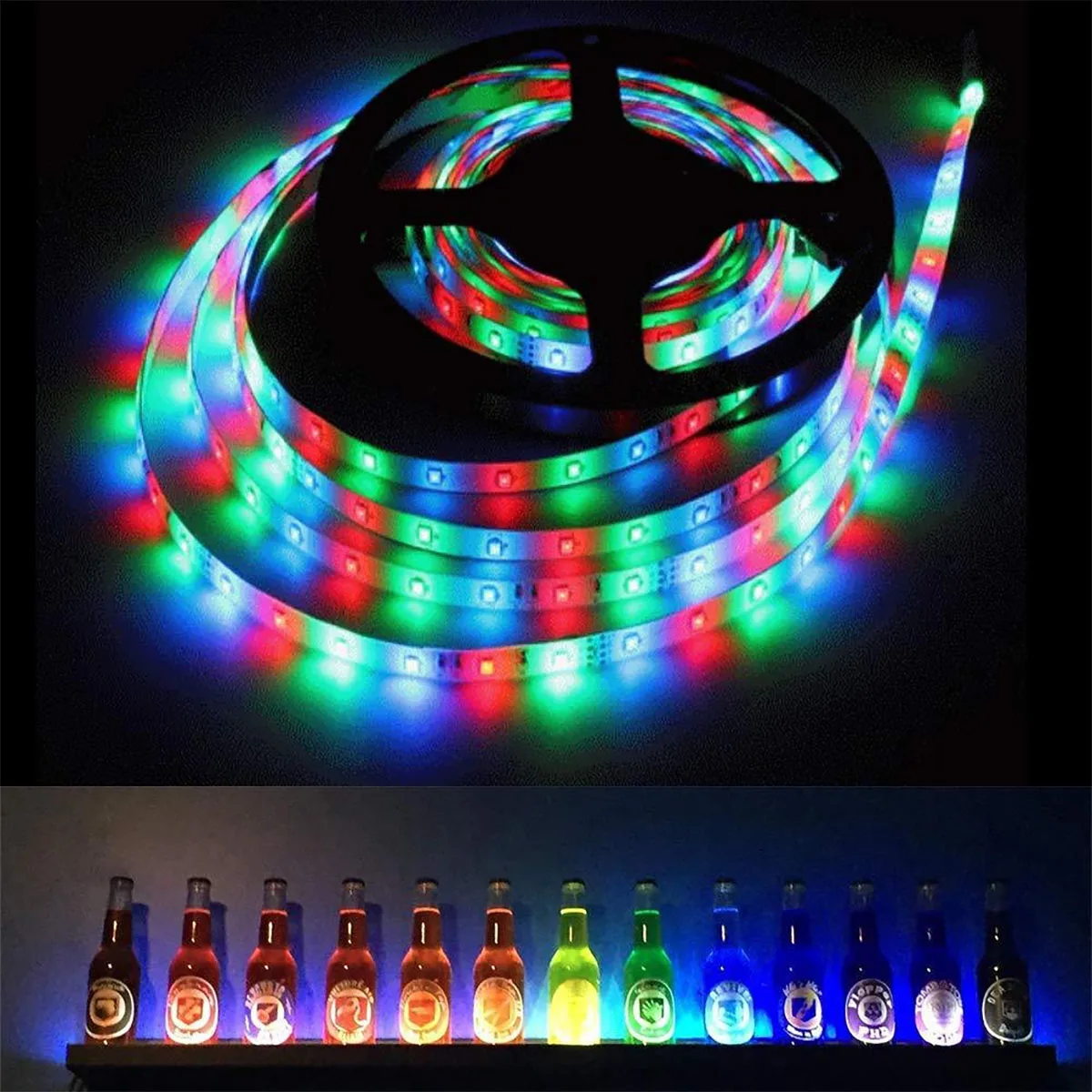 1/2/3/4/5M RGB Светодиодные ленты светильник 3528 SMD 5V USB Мощность строка лента+ 44-клавишный ИК-пульт дистанционного управления Управление ТВ настольных ПК Экран Подсветка