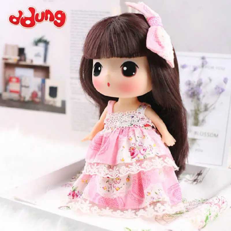 Ddung Корея кукла Лолита платье Цветочная юбка 3 стиля одевание Долли BJD Мода DIY