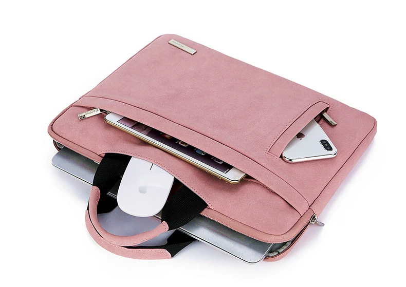 Pu Leather Laptop Bag 12 13.3 14 15.6 inch Waterproof Notebook HandBag Carry Case Sleeve For Macbook 13 Briefcase Sleeve