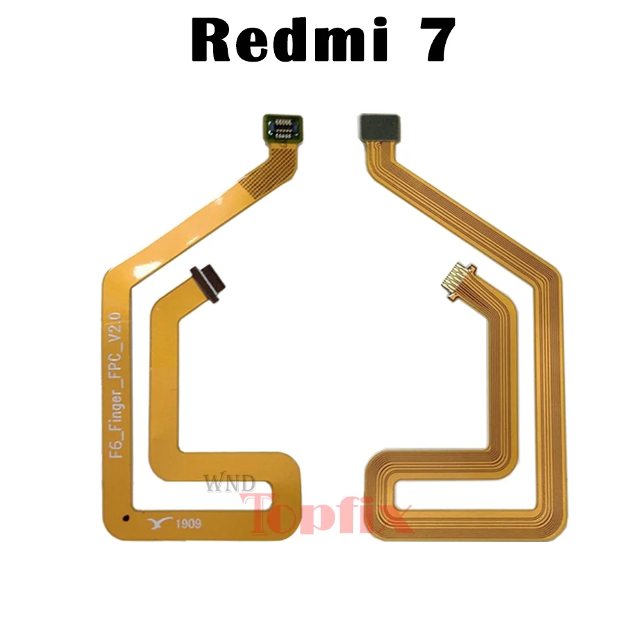For xiaomi redmi note 7 Fingerprint Sensor Scanner Touch ID home button Motherboard Connector Flex Cable 3