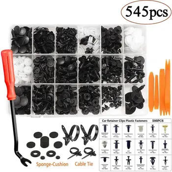 

Plastic Rivet Clips Universal Black Protective Fastener for Auto Cars Door Panels decorative plate clip Tool