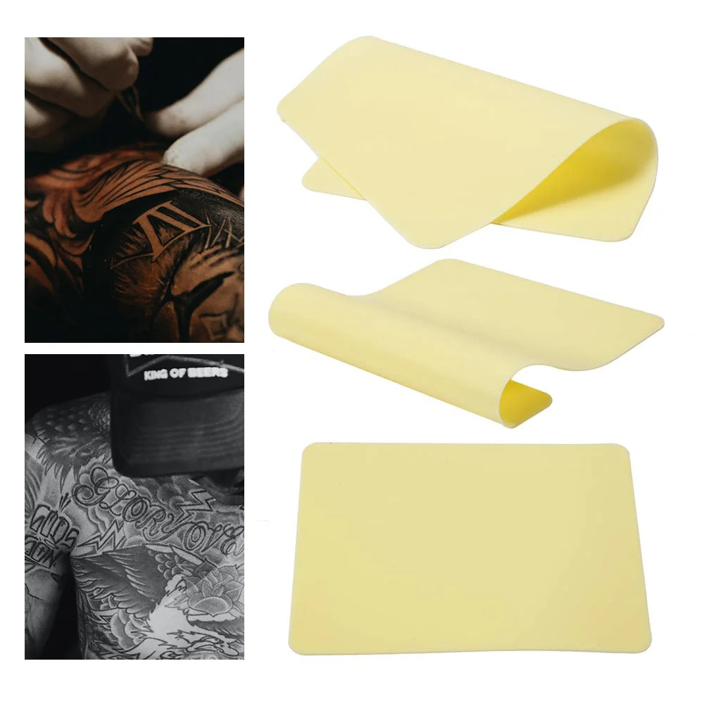 Soft Silicone Tattoo Practice Skin 3MM A4 Size Top Blank Double Side Eyebrows Beginner Makeup Fake Practice Skin Tattoo Supplies 160 pcs sublimation ornament blanks sublimation blank keychains mdf double side sublimation keychain boards diy supplies