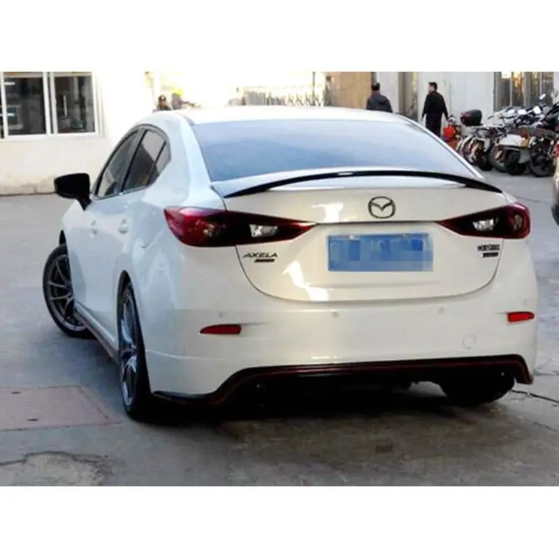 ABS пластик праймер цвет задний ящик крыло спойлер Автозапчасти для Mazda 3 Axela Седан 4
