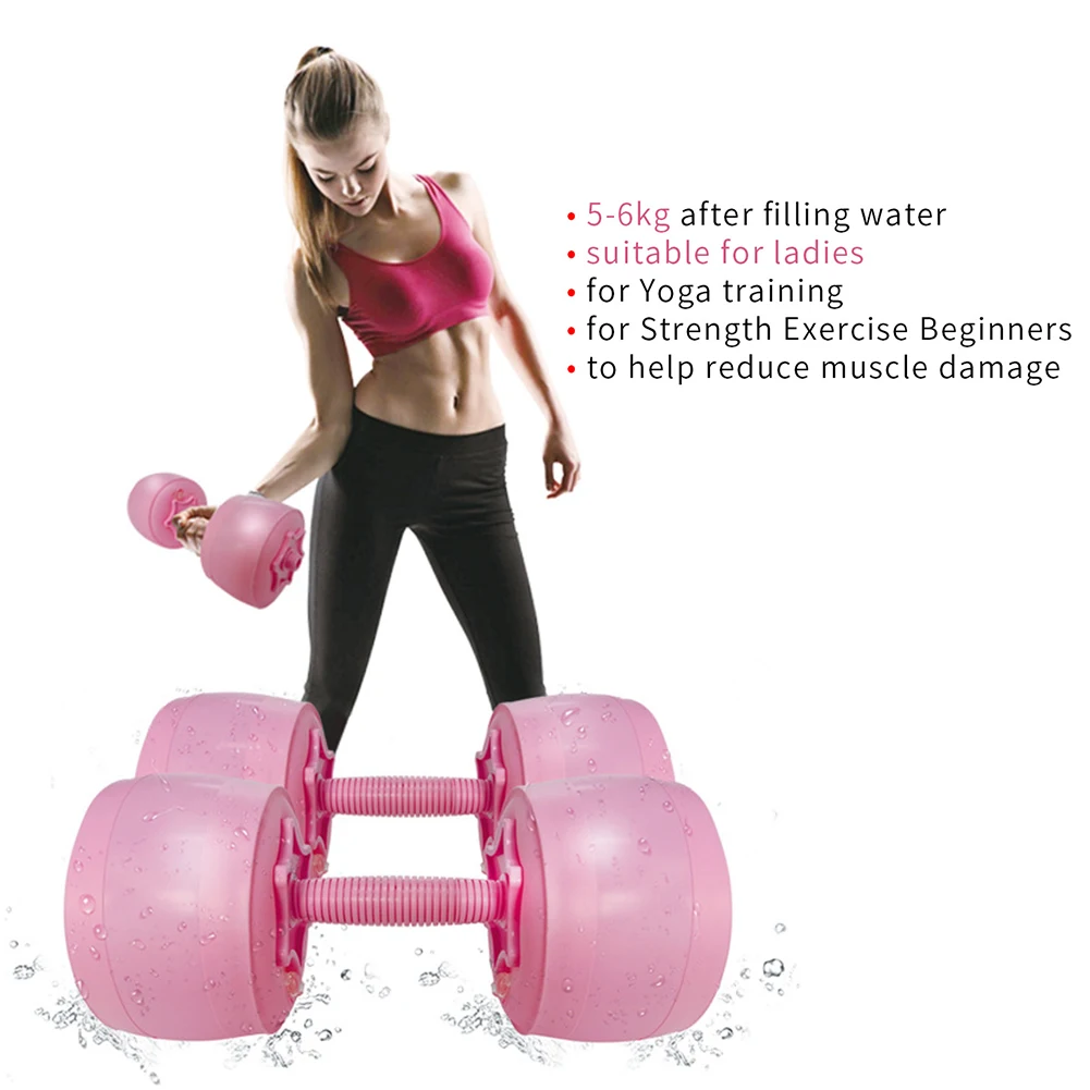 Haltère,Haltères Aquatiques Pour Piscine,équipement De Sport,poids D'eau,grande Taille- Rose