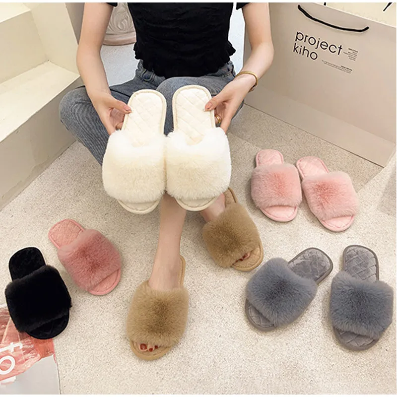 Dvkptbk Pantoufles Pour Femmes Pantoufles D'Hiver Pour Femmes Antidérapantes Chaudes Pour Intérieur Chambre Chaussures De Sol Pour Femmes