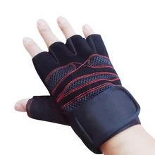 Перчатки для фитнеса и тренажерного зала мужские и женские Противоскользящие силиконовые перчатки для тяжелой атлетики с напульсным обертыванием для кроссфита тренировки бодибилдинга