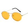 DYTYMJ Retro Alloy Sunglasses Women Metal Round Sunglasses Women Vintage Oval Sun Glasses for Men Luxury Designer Gafas De Sol ► Photo 3/6