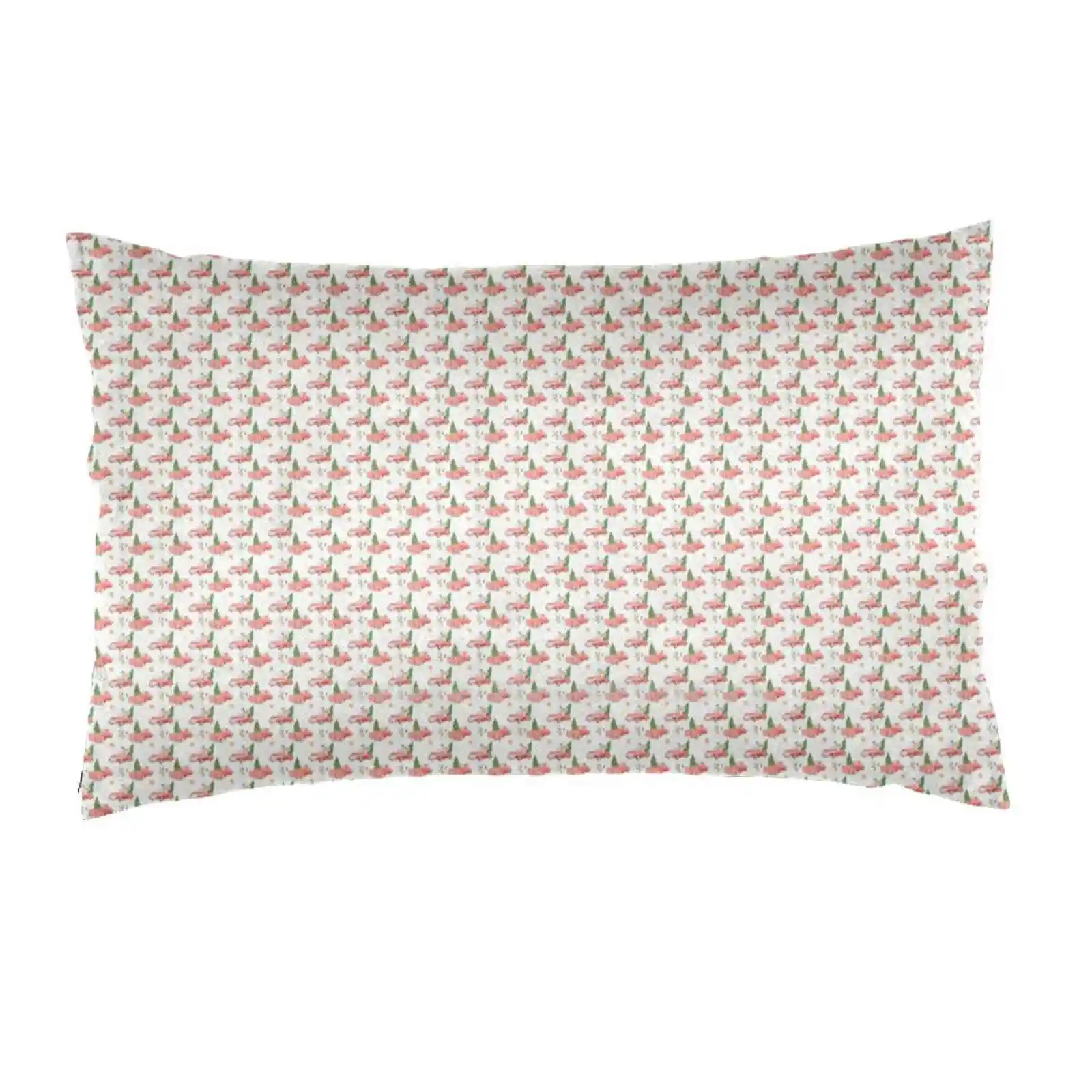 Red Vintage Pick-Up Truck Ford Dodge Christmas Snowman Tree Bed Fodera Per Cuscino Del Divano Federa Stampata Vintage Pick Up Truck