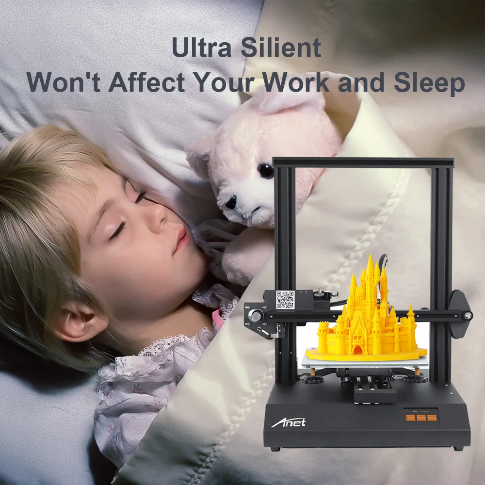 US $212.55 Anet Ultra Silent ET4 Pro 3D Printer With TMC2208 Driver FDM DIY Auto Self Leveling Support Open Source