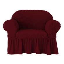Высокоэластичный чехол для дивана, сплошной цвет, не скользит, универсальный тканевый чехол для дивана, Лучшая цена