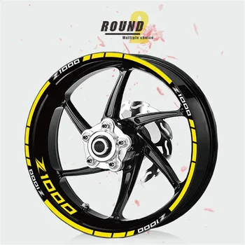 

MTKRACING for tire sticker stripe waterproof wheel sticker reflective sticker FOR KAWASAKI z1000 z 1000