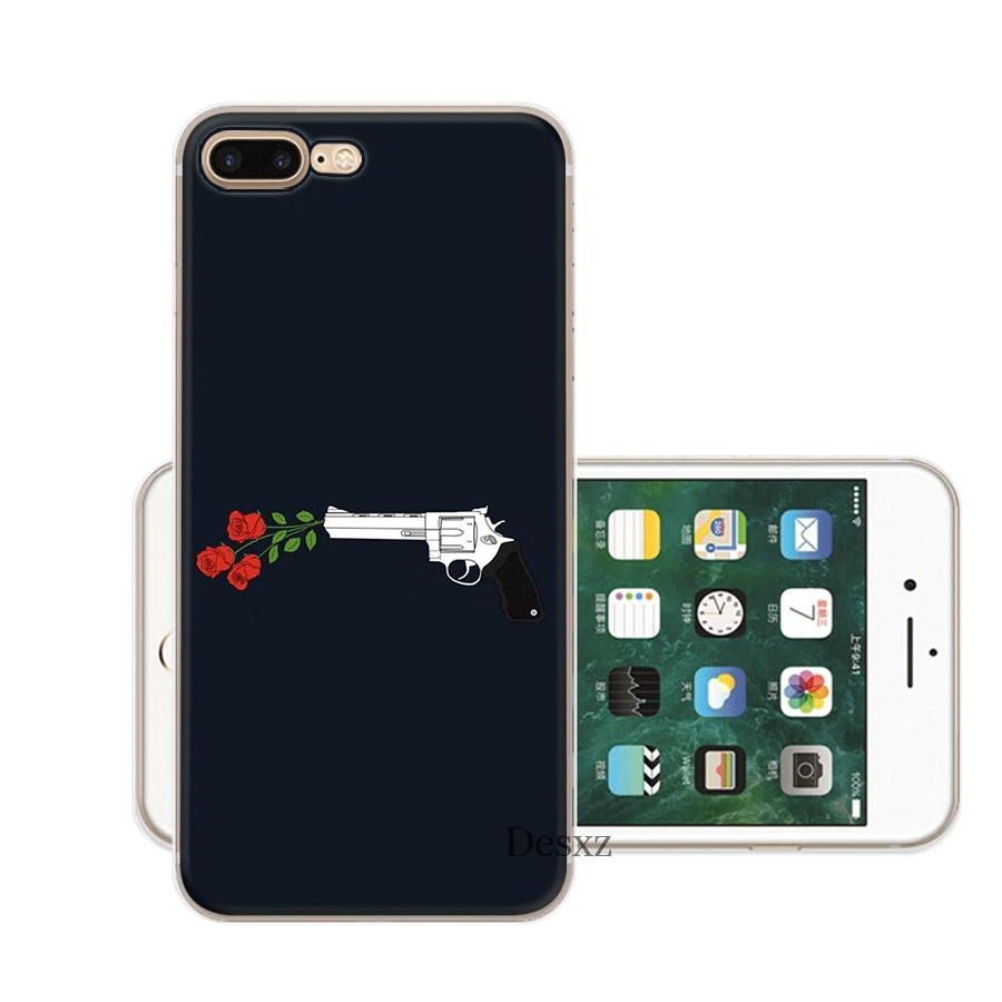 Мобильный чехол для телефона для iPhone Apple XR X XS Max 6 6s 7 8 P Lus 5 5S SE оболочка пистолет защита Мода