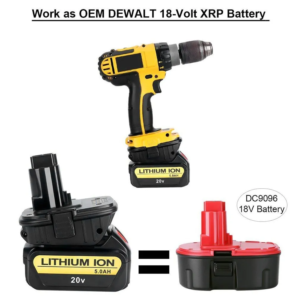 20V адаптер батареи DCA1820 для Dewalt 18V инструменты преобразования литиевая батарея