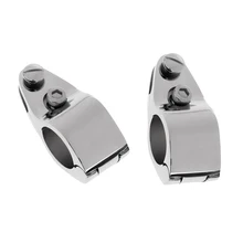 2 шт. в упаковке 316 нержавеющая лодка Бимини Топ шарнир рельс зажим с фиксирующим винтом 1 дюйм 25 мм, судовая фурнитура