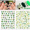 Newest Cute Cactus Avocado Design 3D Self Adhesive Decal Slider DIY Decoration Tool Nail Sticker  WG071 070 1