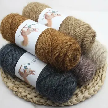 

5 Pieces 385G Wool Wholesale Squirrel Yarn Squirrel Fluff Line Bright Silk Ribbon New Style Hat Scarf Coat Medium Thread