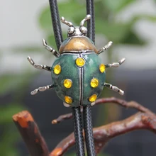 Дизайн, сплав, божья коровка, кулон, Боло, галстук для мужчин и женщин, индивидуальный галстук на шею, модный болотик