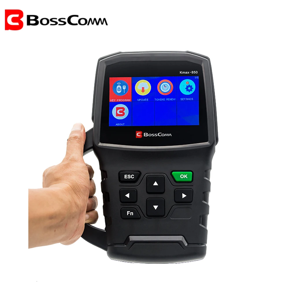 BOSSCOMM KMAX-850 авто слесарный ключ программист и нейлоновые перчатки automotivo OBD2 сканер ключ инструмент