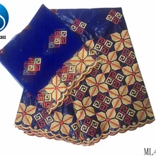 LIULANZHI bazin brode getzner вышивка riche getzner высокое качество Bazin хлопковая ткань 5+ 2 ярдов ML47B60