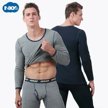 Мужские теплые кальсоны, термобелье, комплект одежды с круглым воротником, топы с длинными рукавами, штаны с высокой талией, Мужские Термо штаны